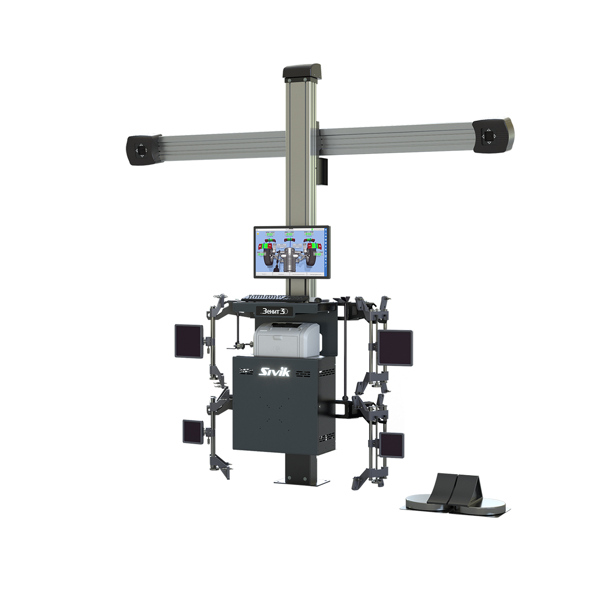 картинка Стенд регулировки развала схождения Зенит-3D ТЛ2ПС Sivik